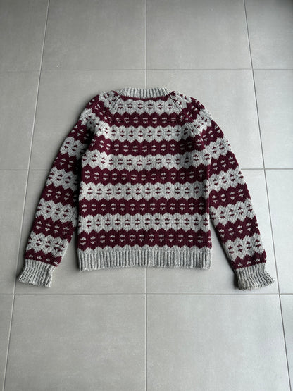 Dior Homme AW05 “In the morning” Nordic patterned sweater