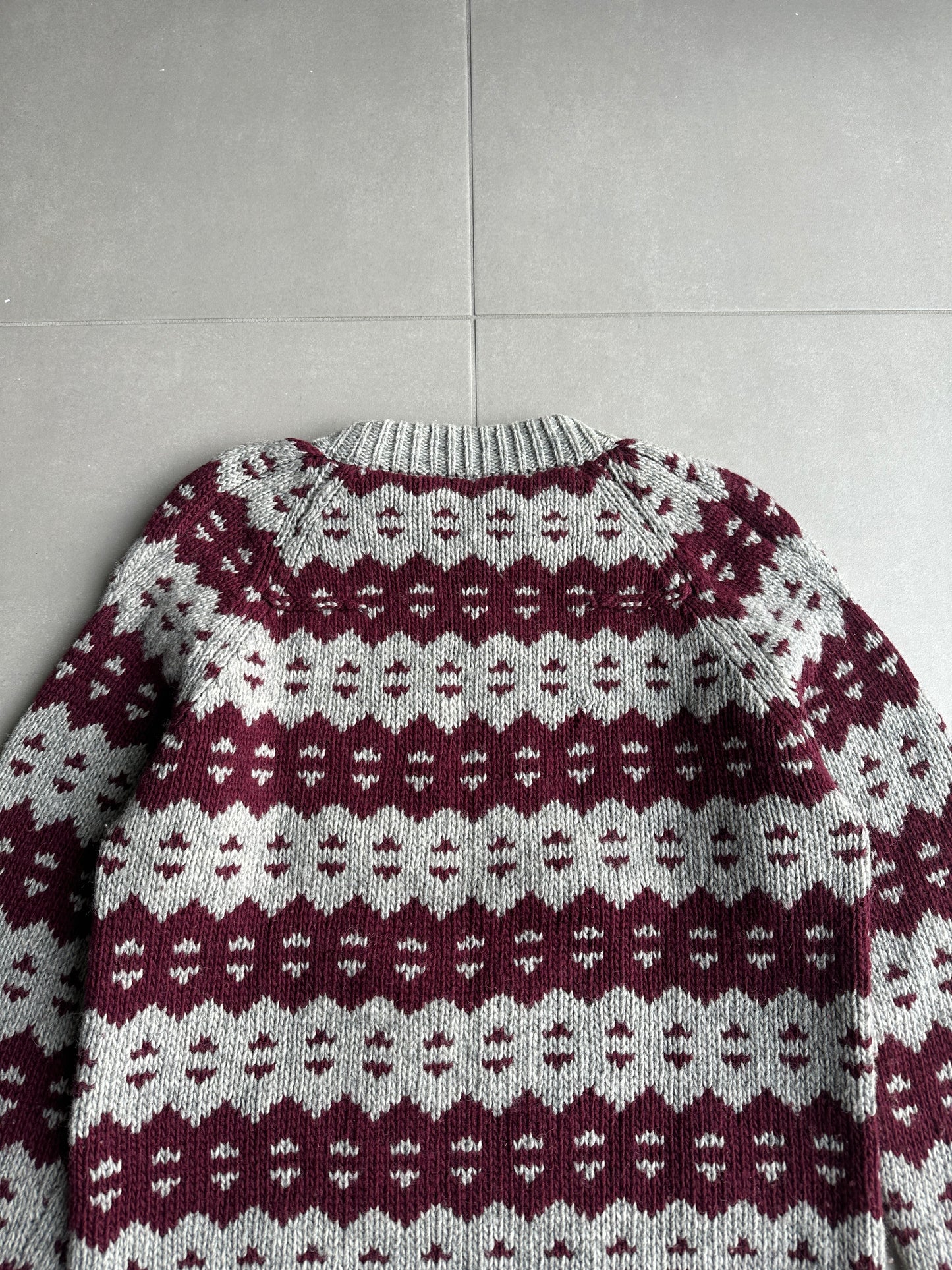 Dior Homme AW05 “In the morning” Nordic patterned sweater