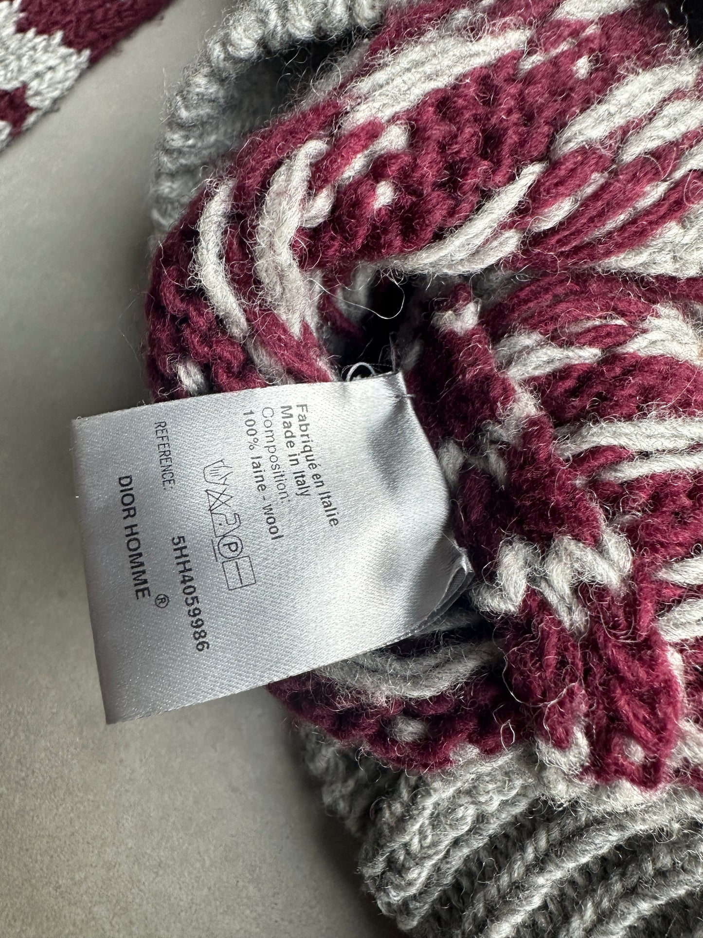 Dior Homme AW05 “In the morning” Nordic patterned sweater