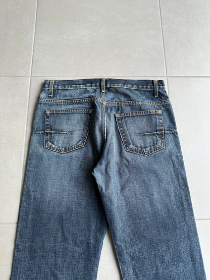 Dior homme AW04 “Victim of the crime” whiskered washed denim