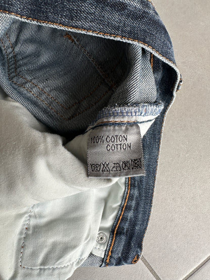 Dior homme AW04 “Victim of the crime” whiskered washed denim