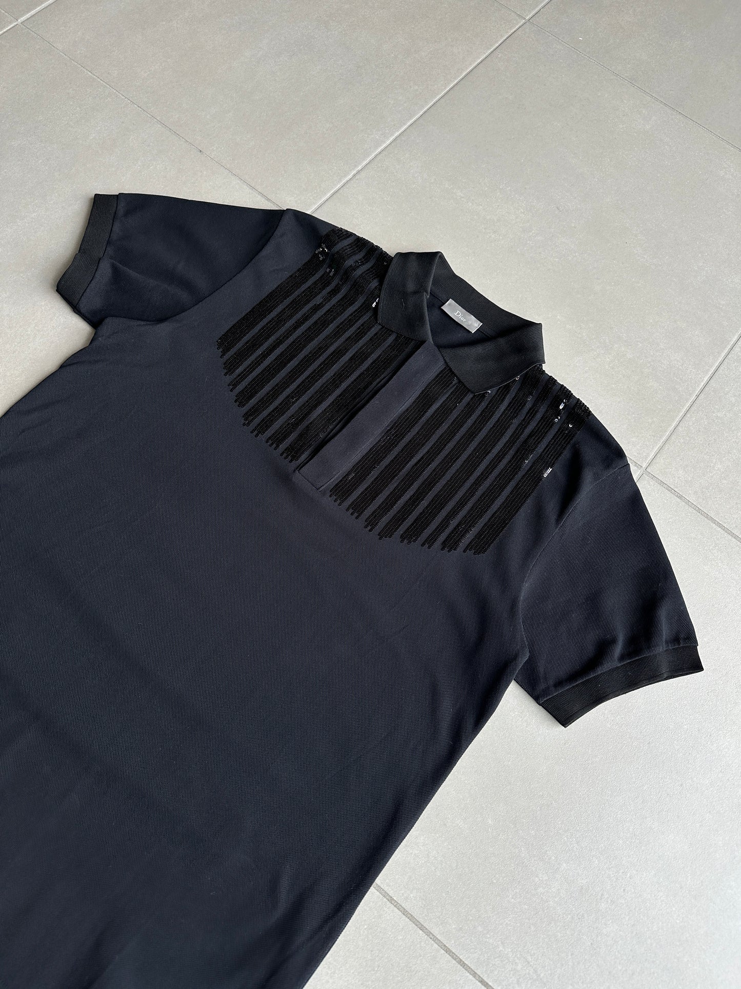 Dior Homme AW06 "These grey days" sequin polo