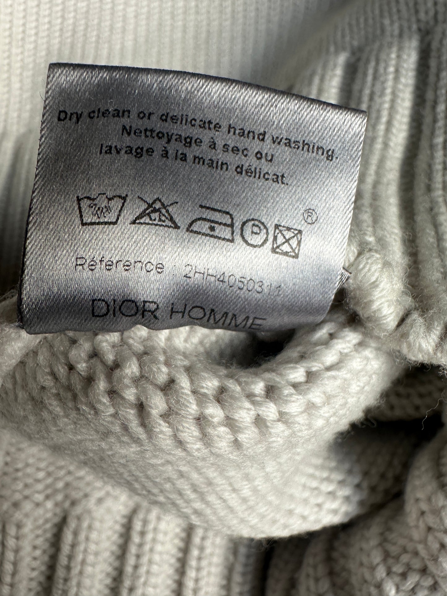 Dior Homme AW02 “Reflexion” divers knit