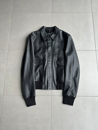 Dior Homme SS04 "strip" leather A2 jacket