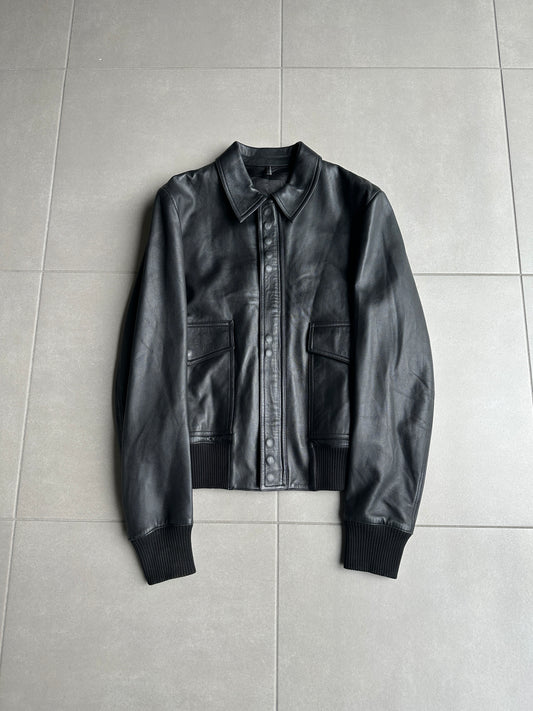Dior Homme SS04 "strip" leather A2 jacket