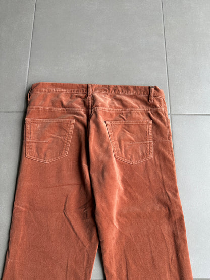 Dior Homme AW05 “In The Morning” velvet bootcut trousers