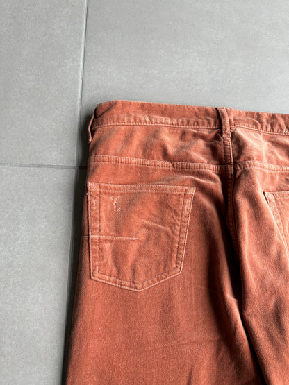 Dior Homme AW05 “In The Morning” velvet bootcut trousers