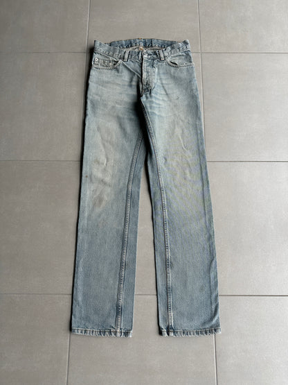 Helmut Lang vintage classic cut stained denim