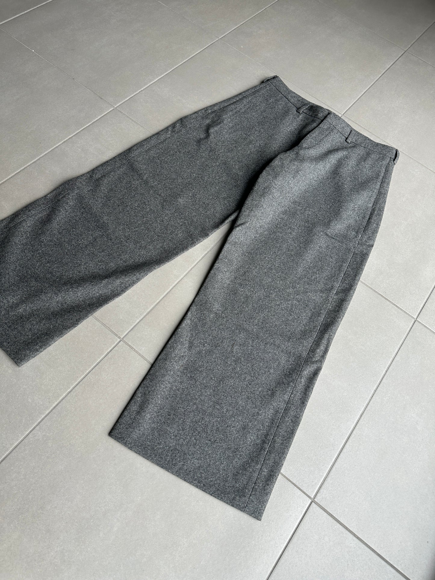 Dior Homme AW02 'Reflexion" wool/cashmere wide trousers