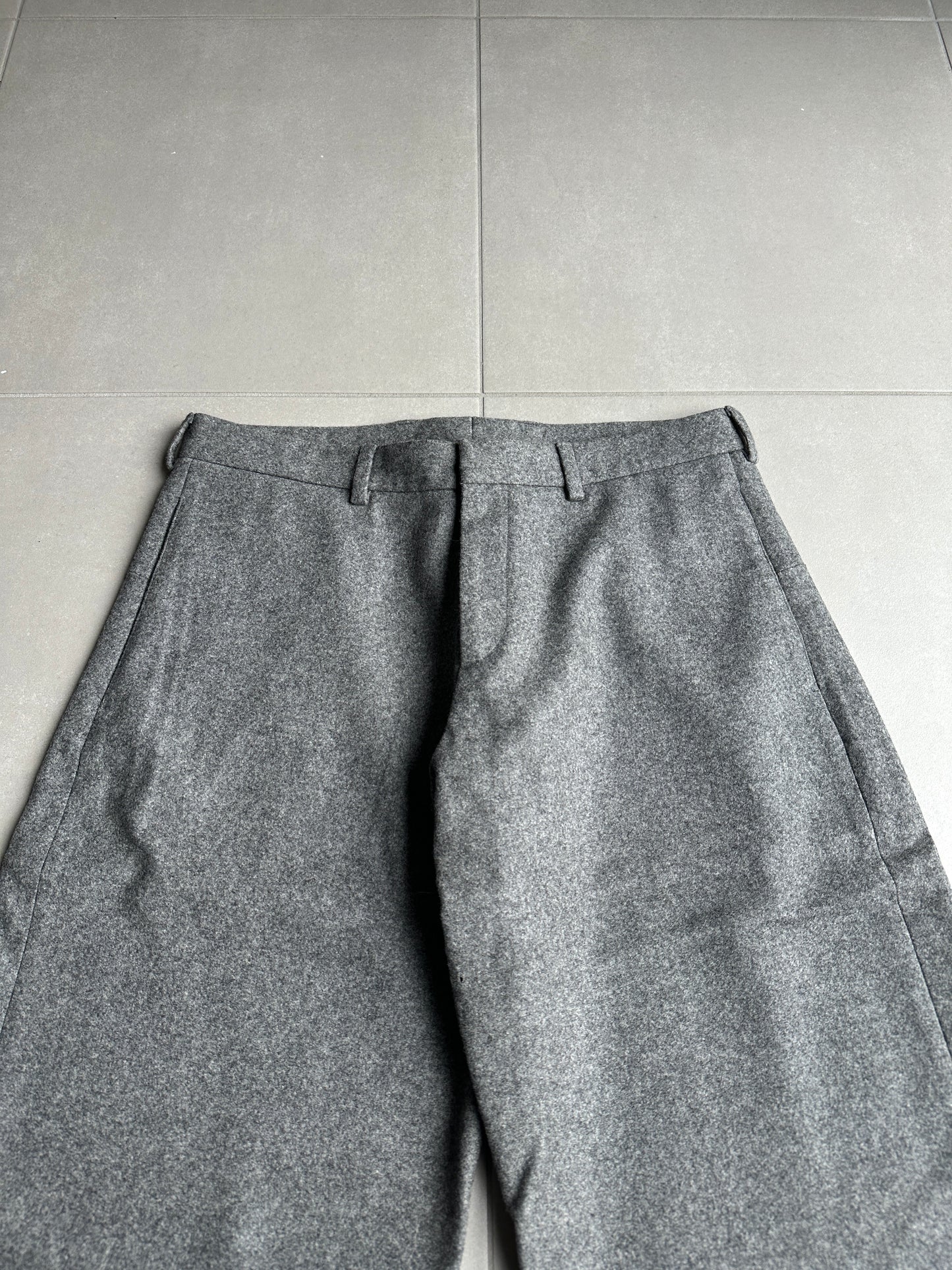 Dior Homme AW02 'Reflexion" wool/cashmere wide trousers