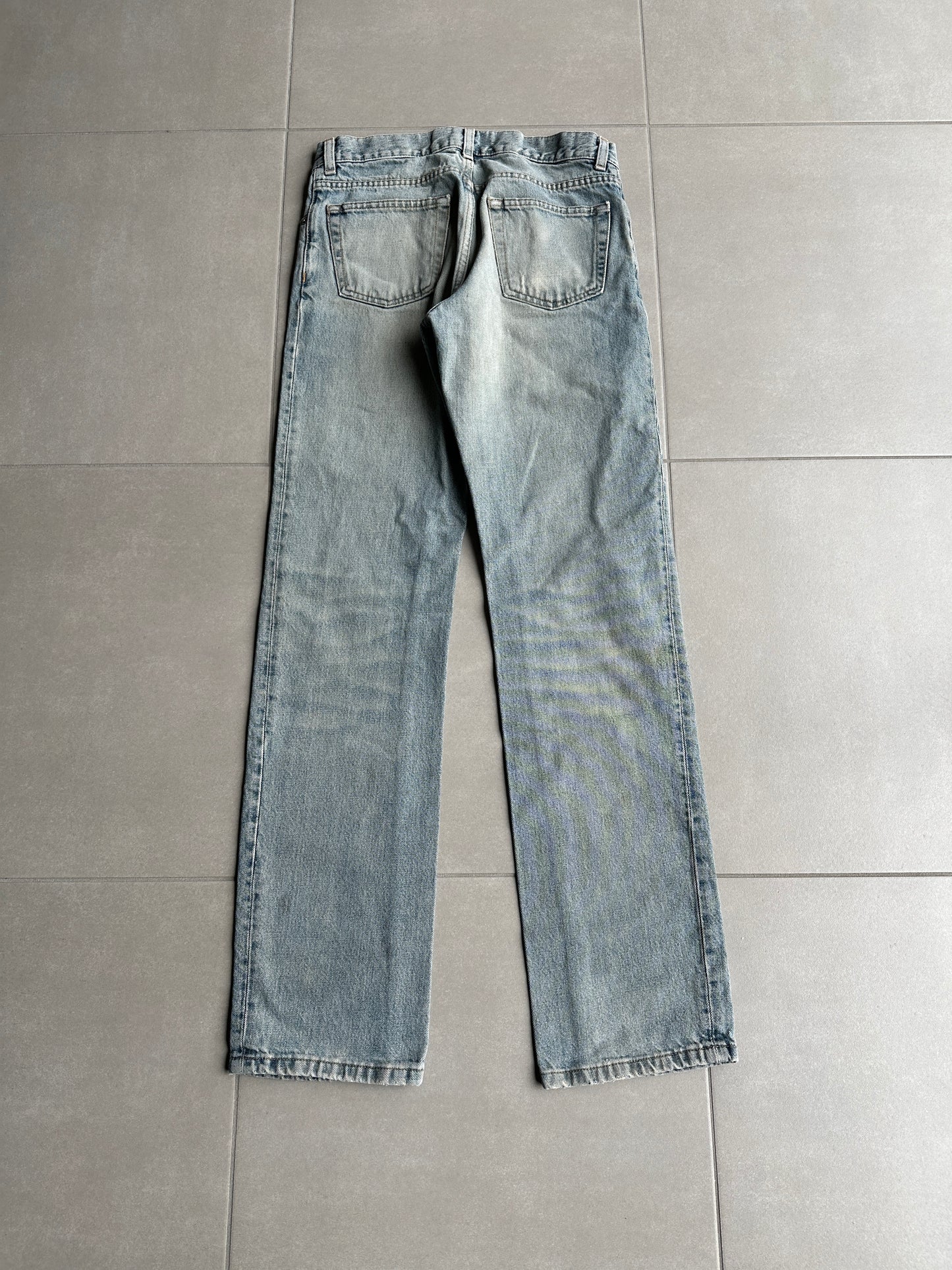 Helmut Lang vintage classic cut stained denim