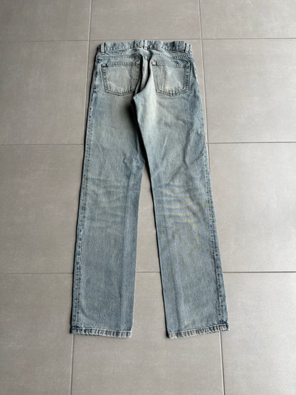 Helmut Lang vintage classic cut stained denim