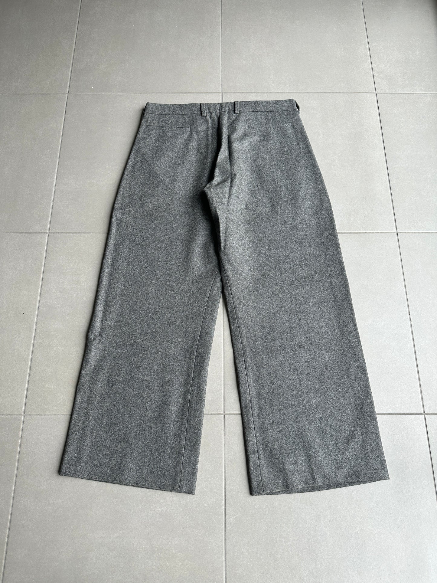 Dior Homme AW02 'Reflexion" wool/cashmere wide trousers
