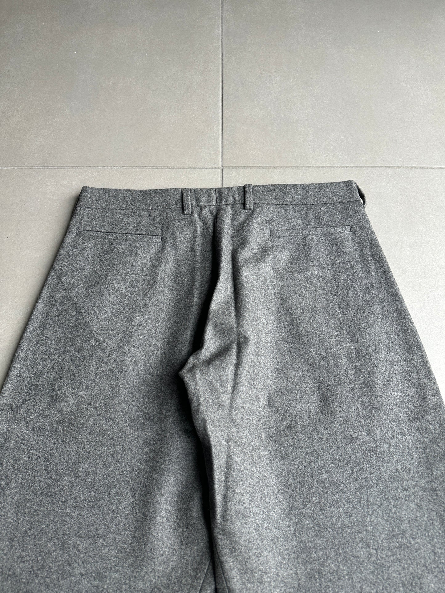 Dior Homme AW02 'Reflexion" wool/cashmere wide trousers