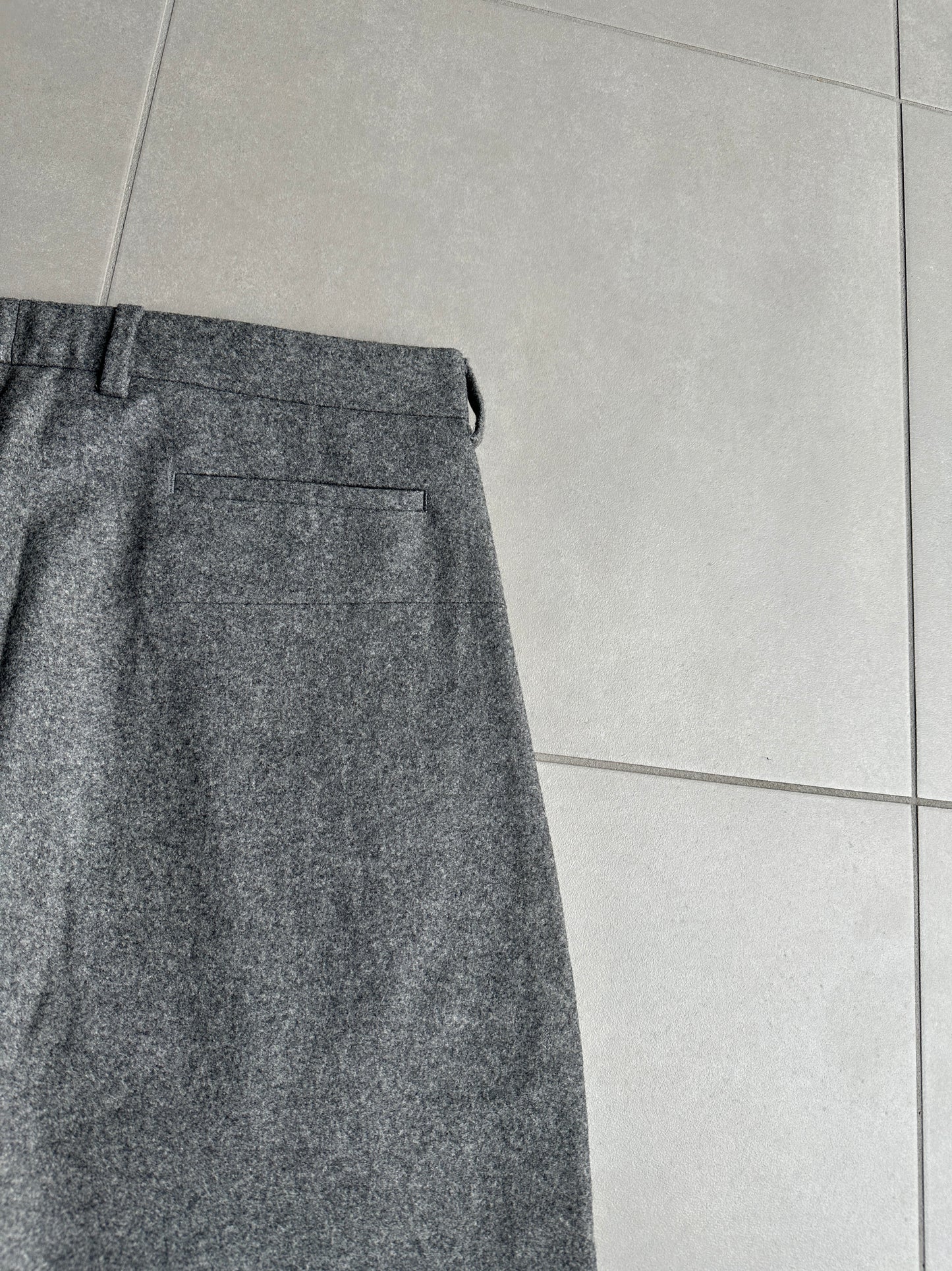 Dior Homme AW02 'Reflexion" wool/cashmere wide trousers