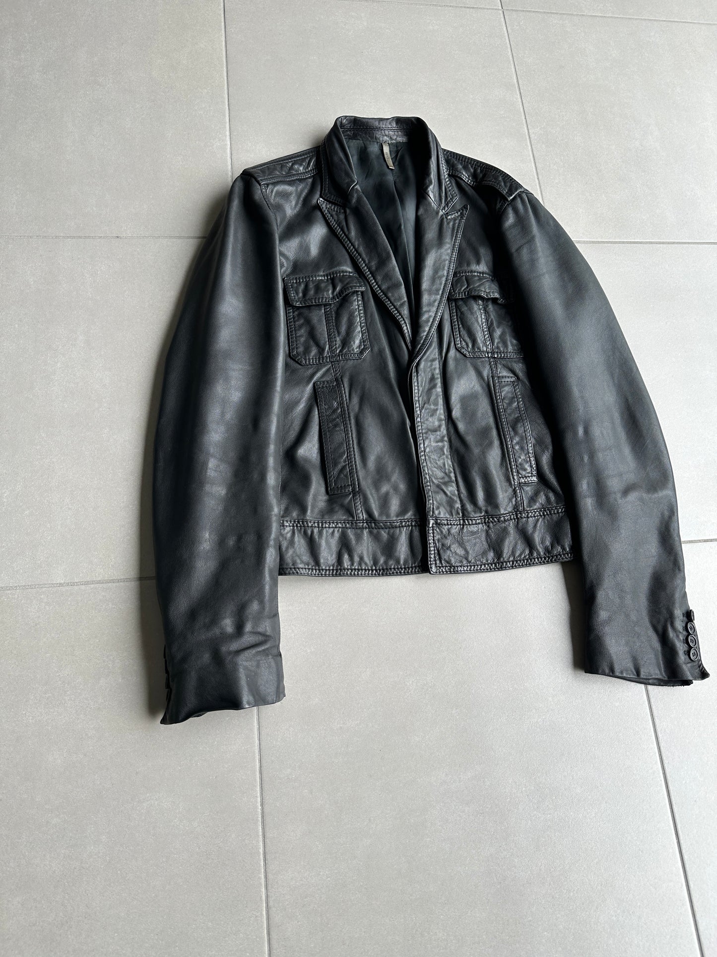 Dior Homme SS06 Leather military jacket