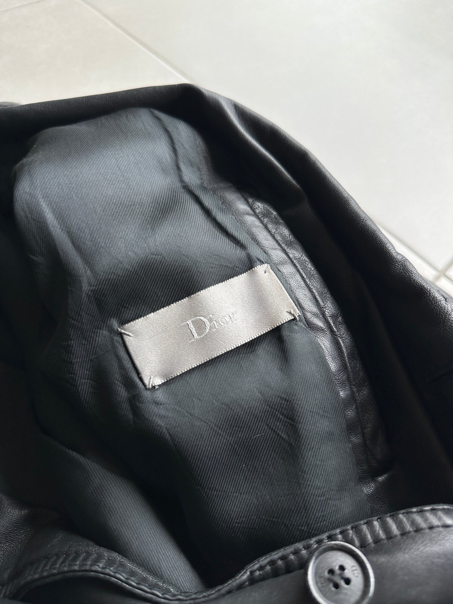 Dior Homme SS06 Leather military jacket