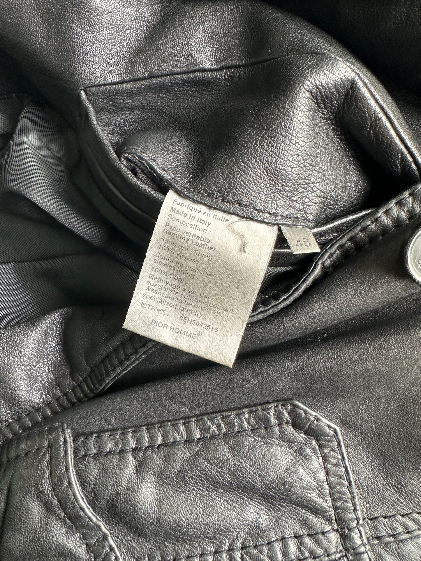 Dior Homme SS06 Leather military jacket