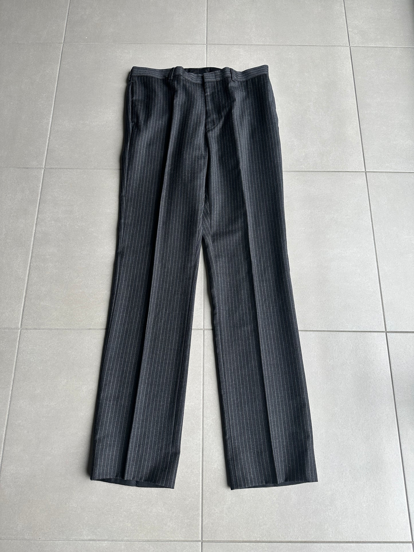 Dior homme AW04 “VOTC” super 100’s pinstripe wool trousers