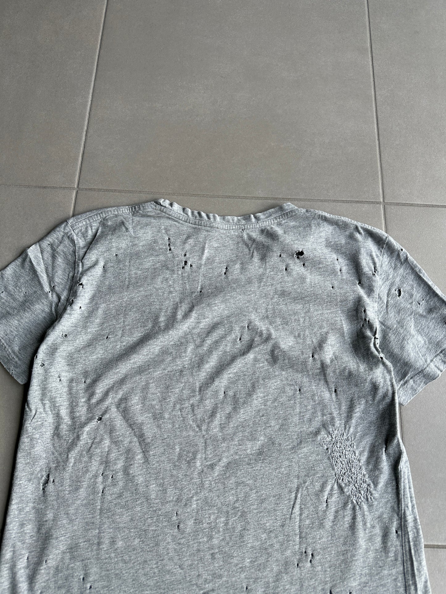 Balmain Homme SS10 Shotgun distressed T-shirt