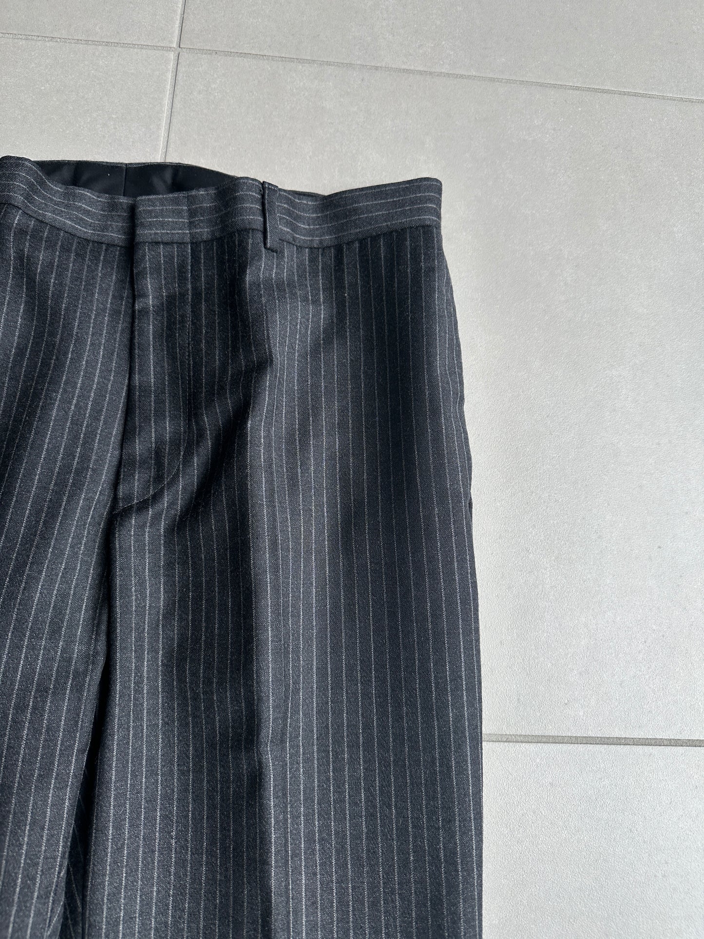 Dior homme AW04 “VOTC” super 100’s pinstripe wool trousers