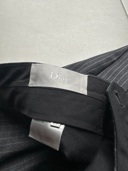 Dior homme AW04 “VOTC” super 100’s pinstripe wool trousers