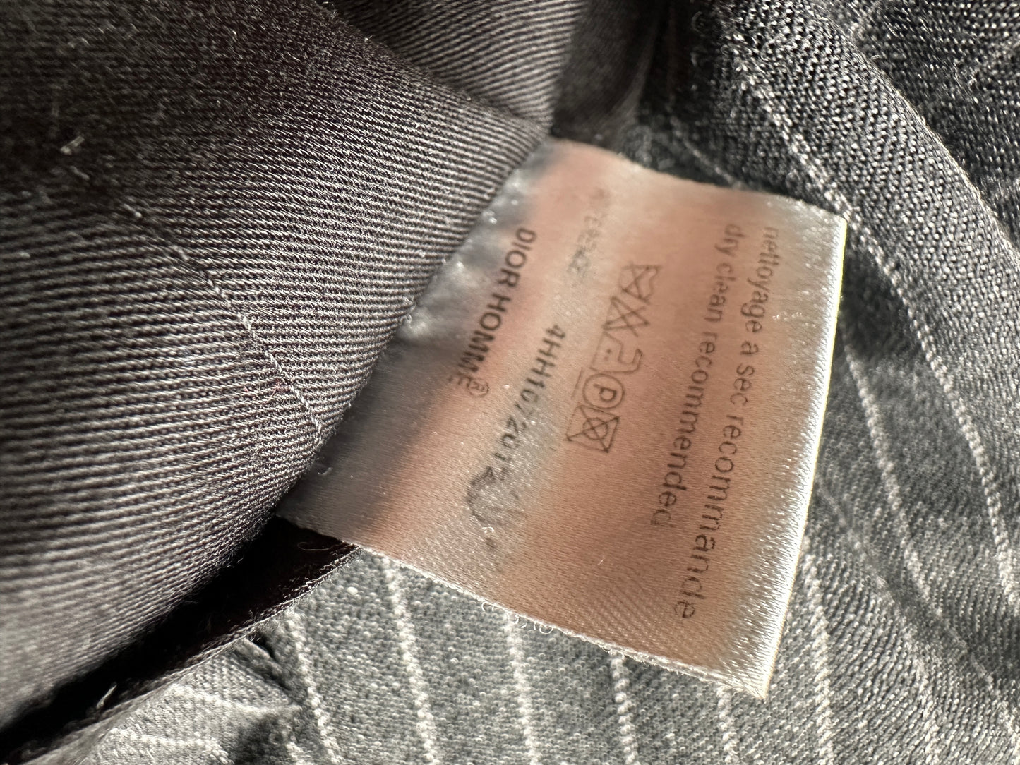 Dior homme AW04 “VOTC” super 100’s pinstripe wool trousers