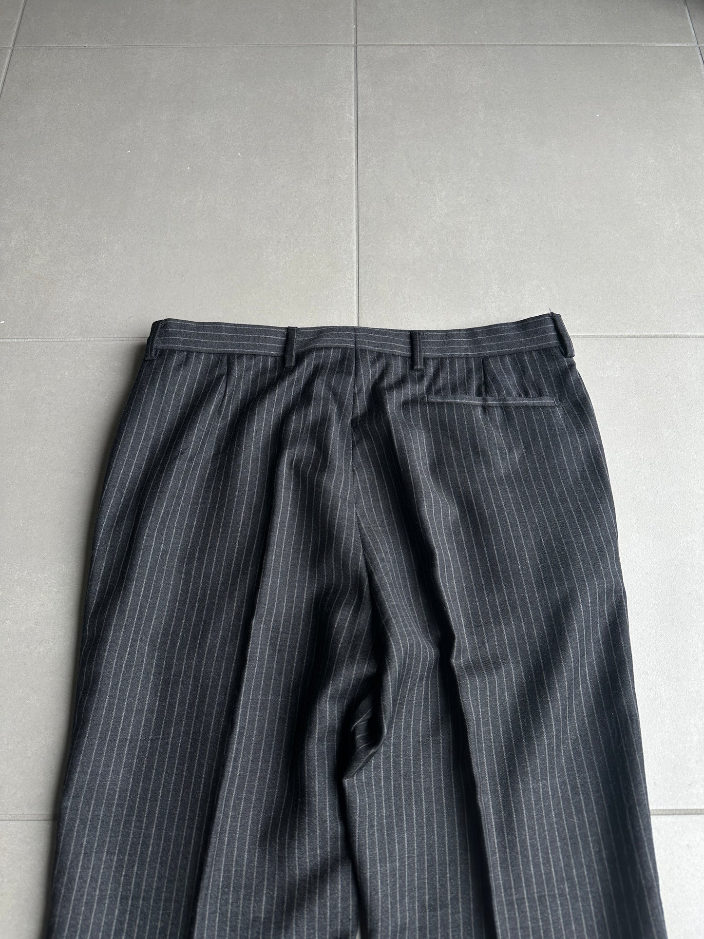 Dior homme AW04 “VOTC” super 100’s pinstripe wool trousers