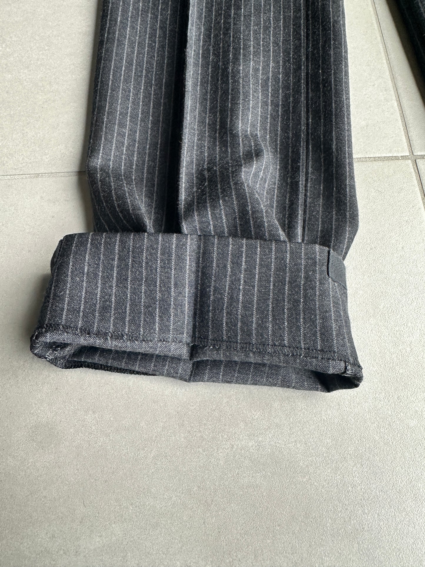 Dior homme AW04 “VOTC” super 100’s pinstripe wool trousers