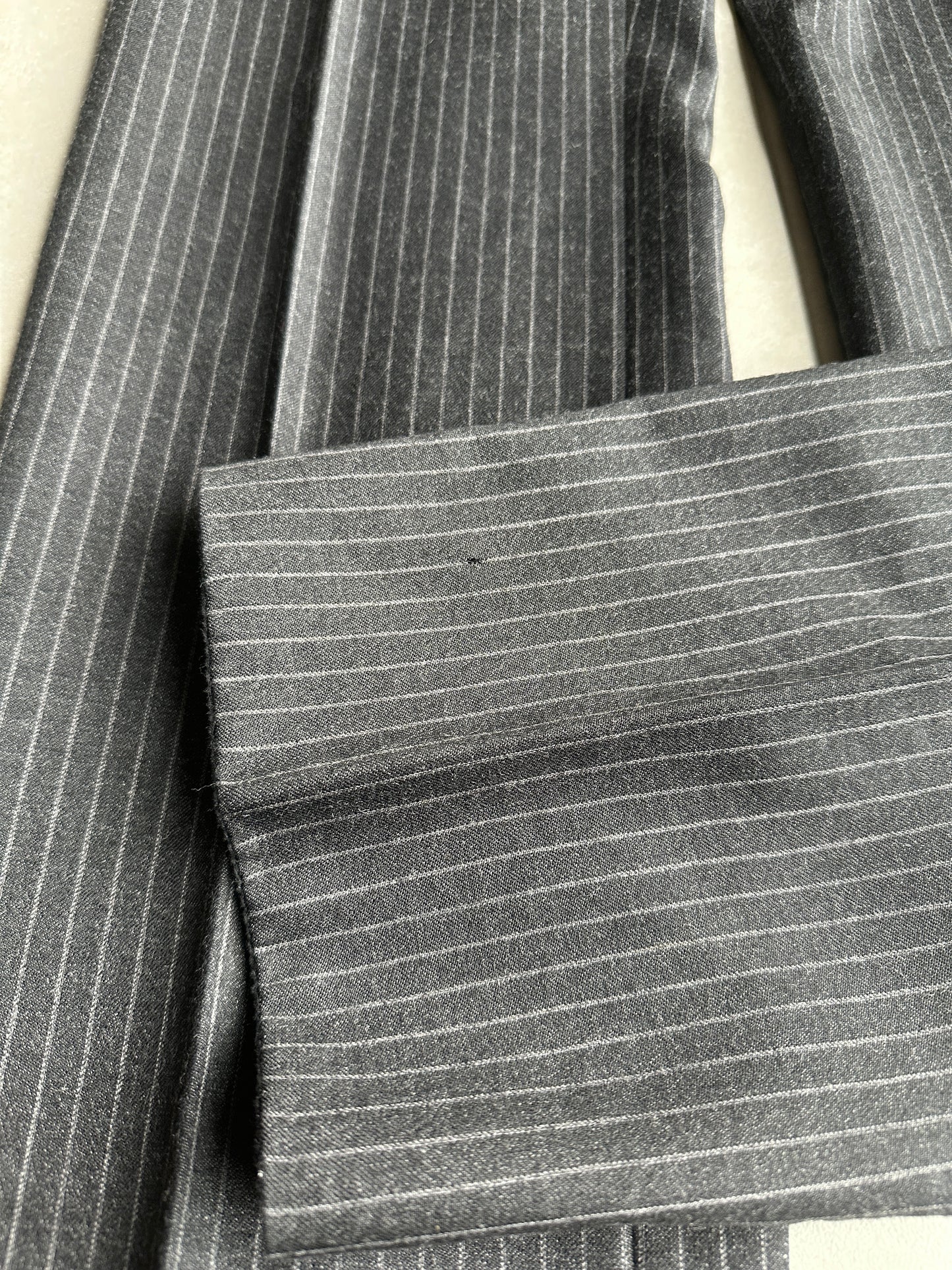 Dior homme AW04 “VOTC” super 100’s pinstripe wool trousers