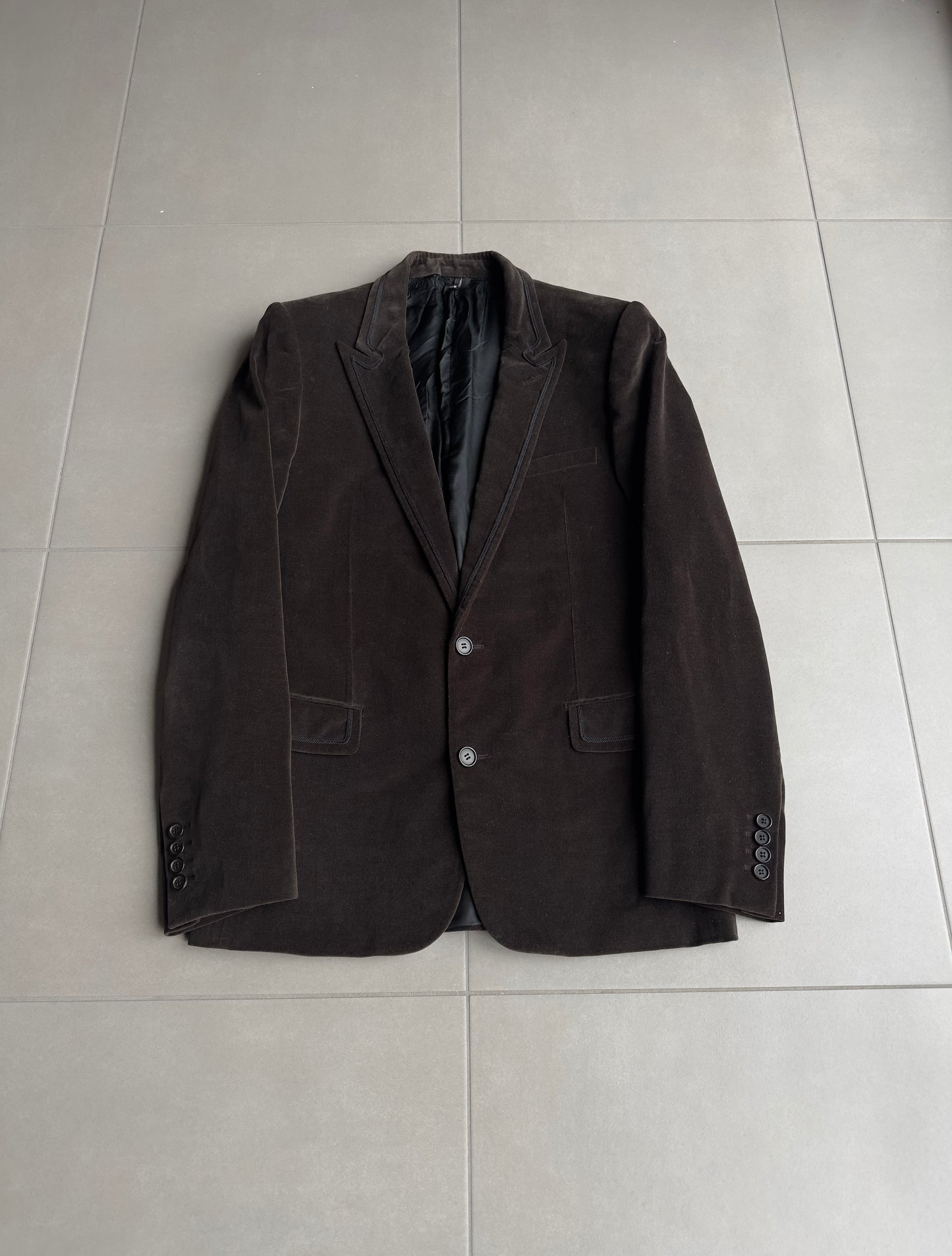 Dior Homme AW05 "In The Morning" velvet blazer