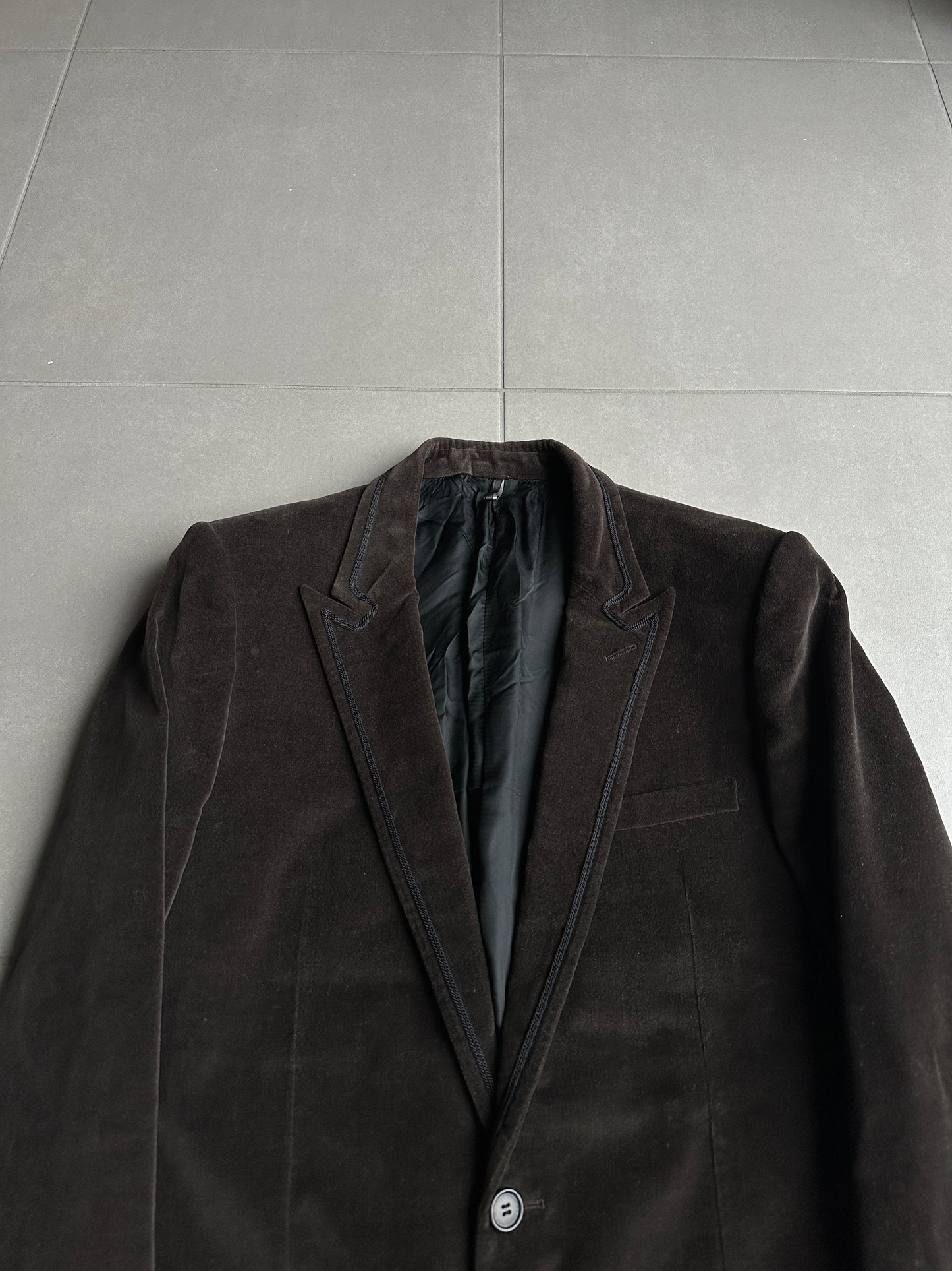 Dior Homme AW05 "In The Morning" velvet blazer