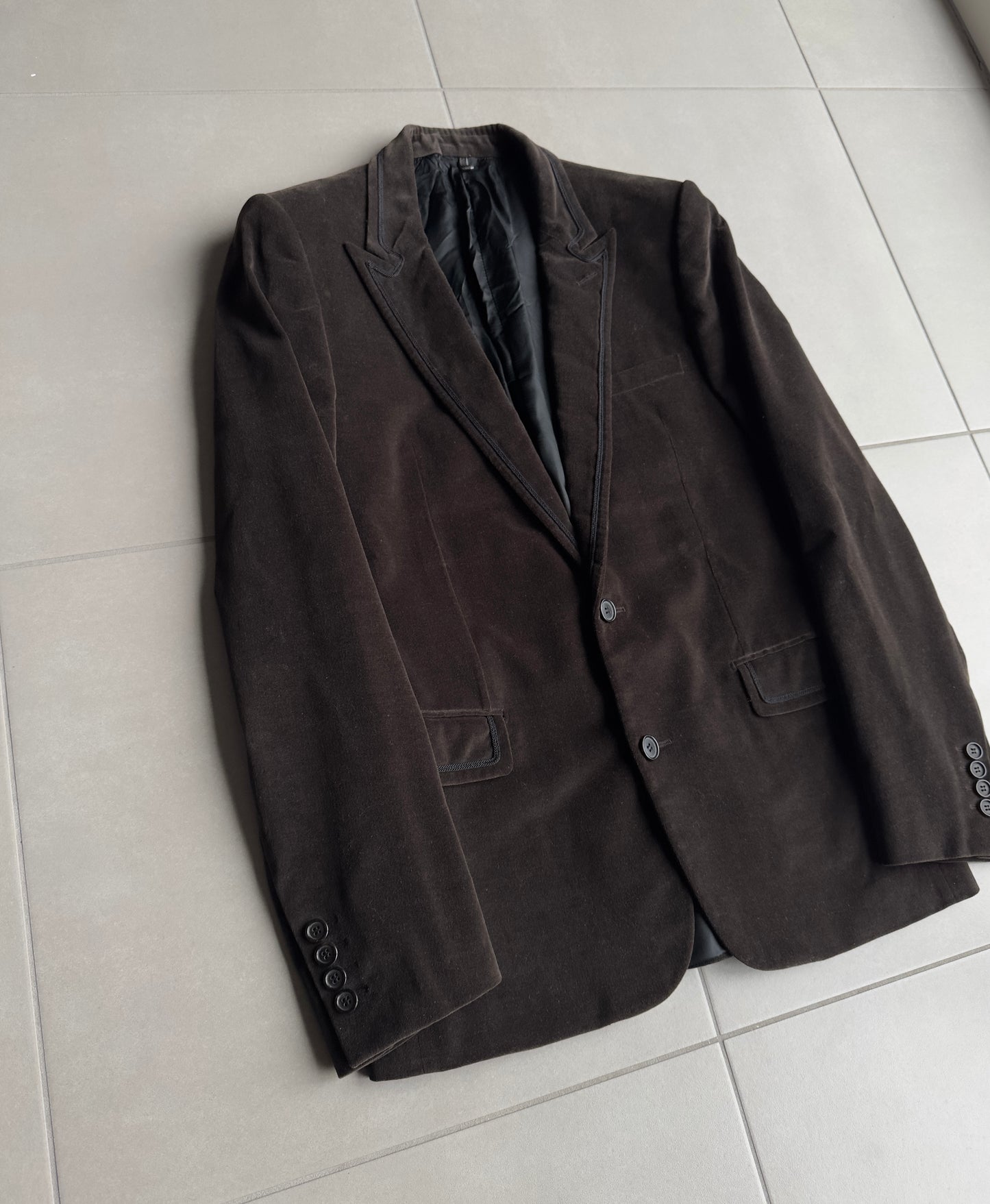 Dior Homme AW05 "In The Morning" velvet blazer
