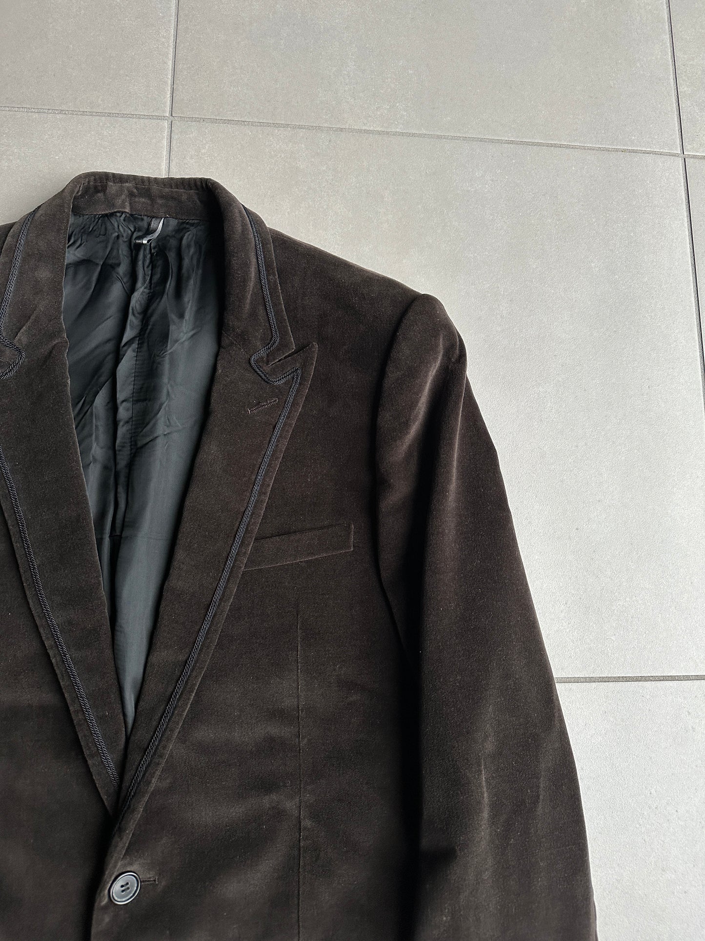 Dior Homme AW05 "In The Morning" velvet blazer