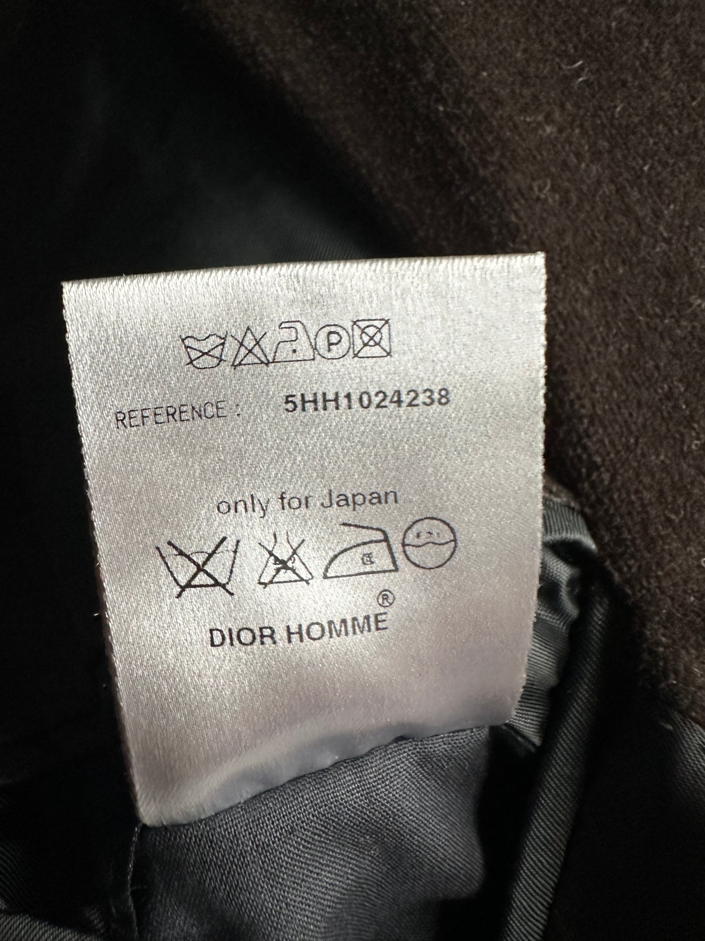 Dior Homme AW05 "In The Morning" velvet blazer