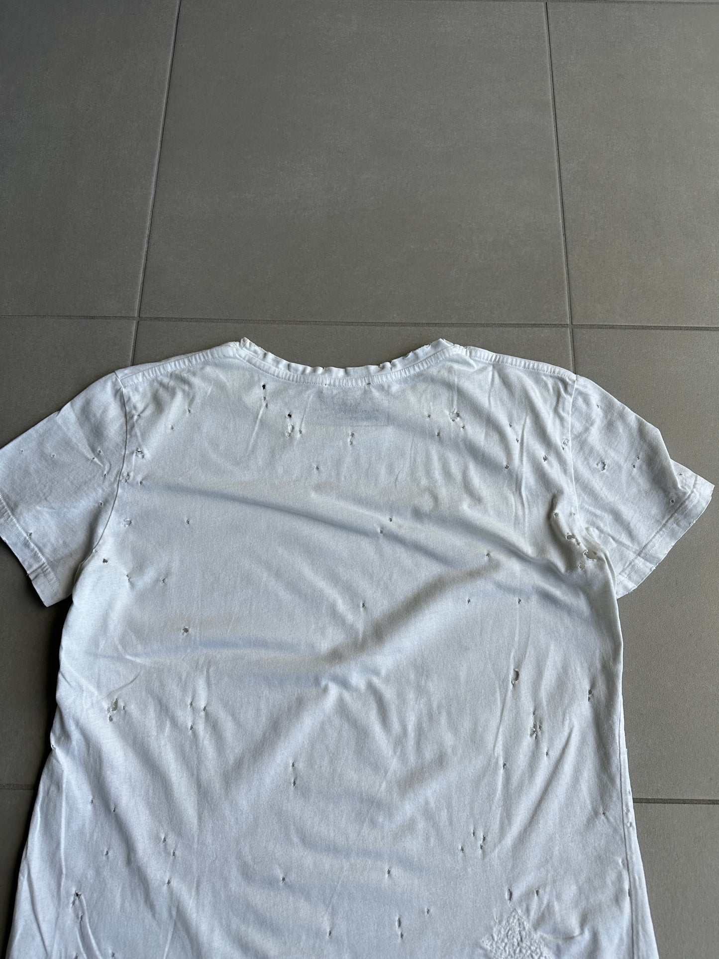 Balmain Homme SS10 Shotgun distressed T-shirt