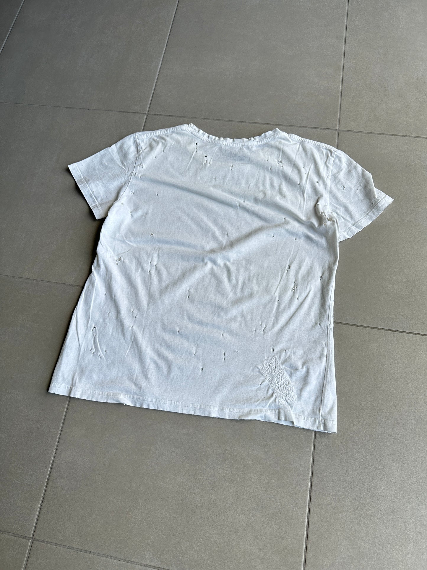 Balmain Homme SS10 Shotgun distressed T-shirt