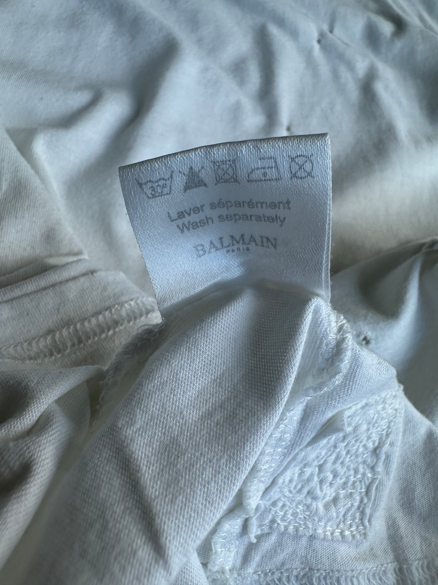 Balmain Homme SS10 Shotgun distressed T-shirt