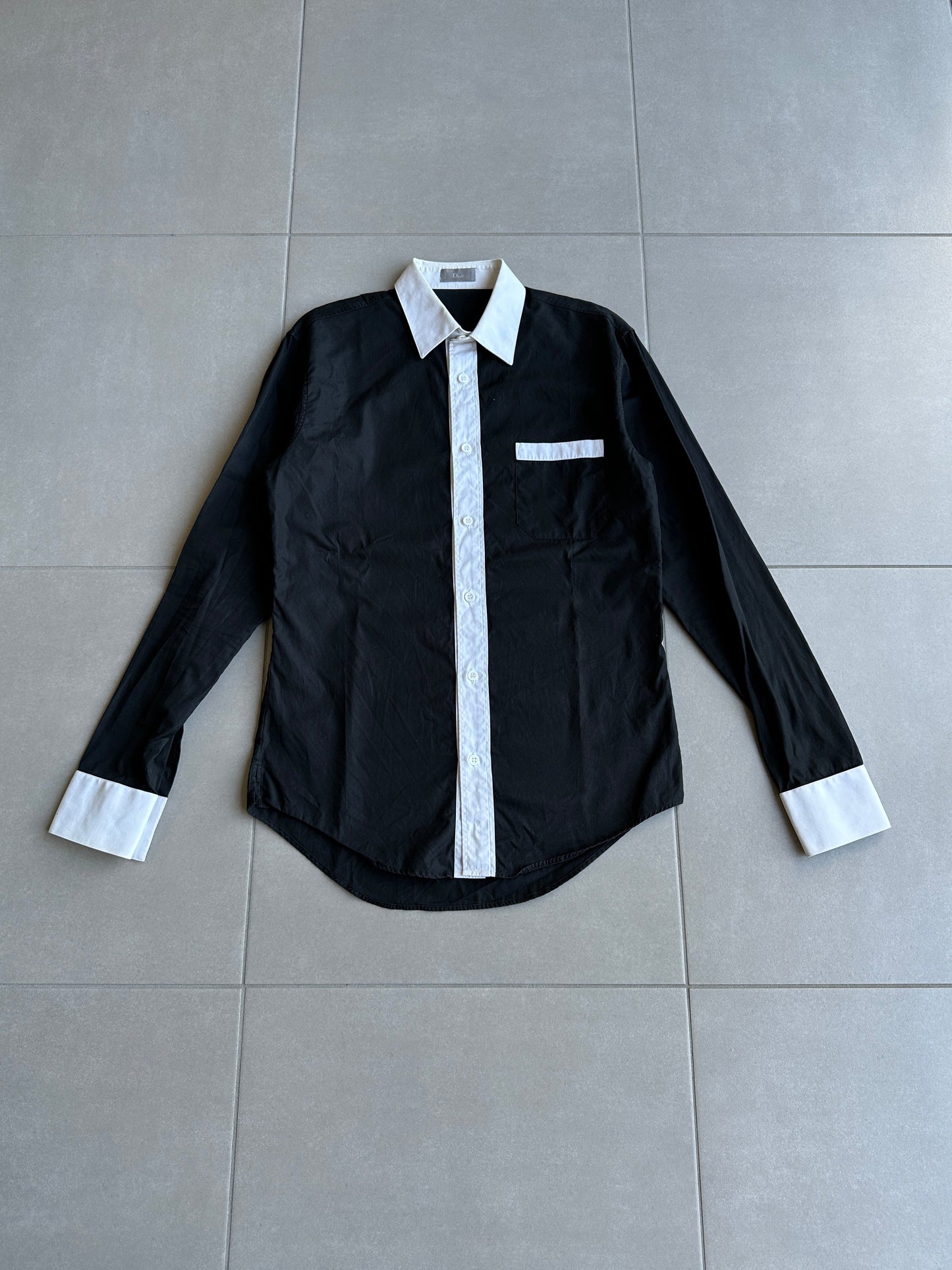Dior Homme AW06 "These grey days" contrast shirt