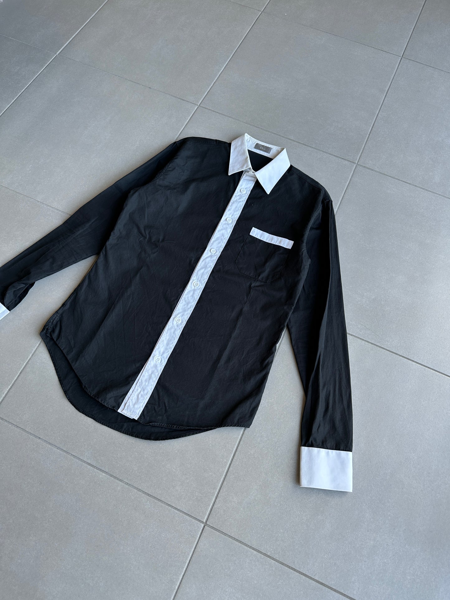 Dior Homme AW06 "These grey days" contrast shirt