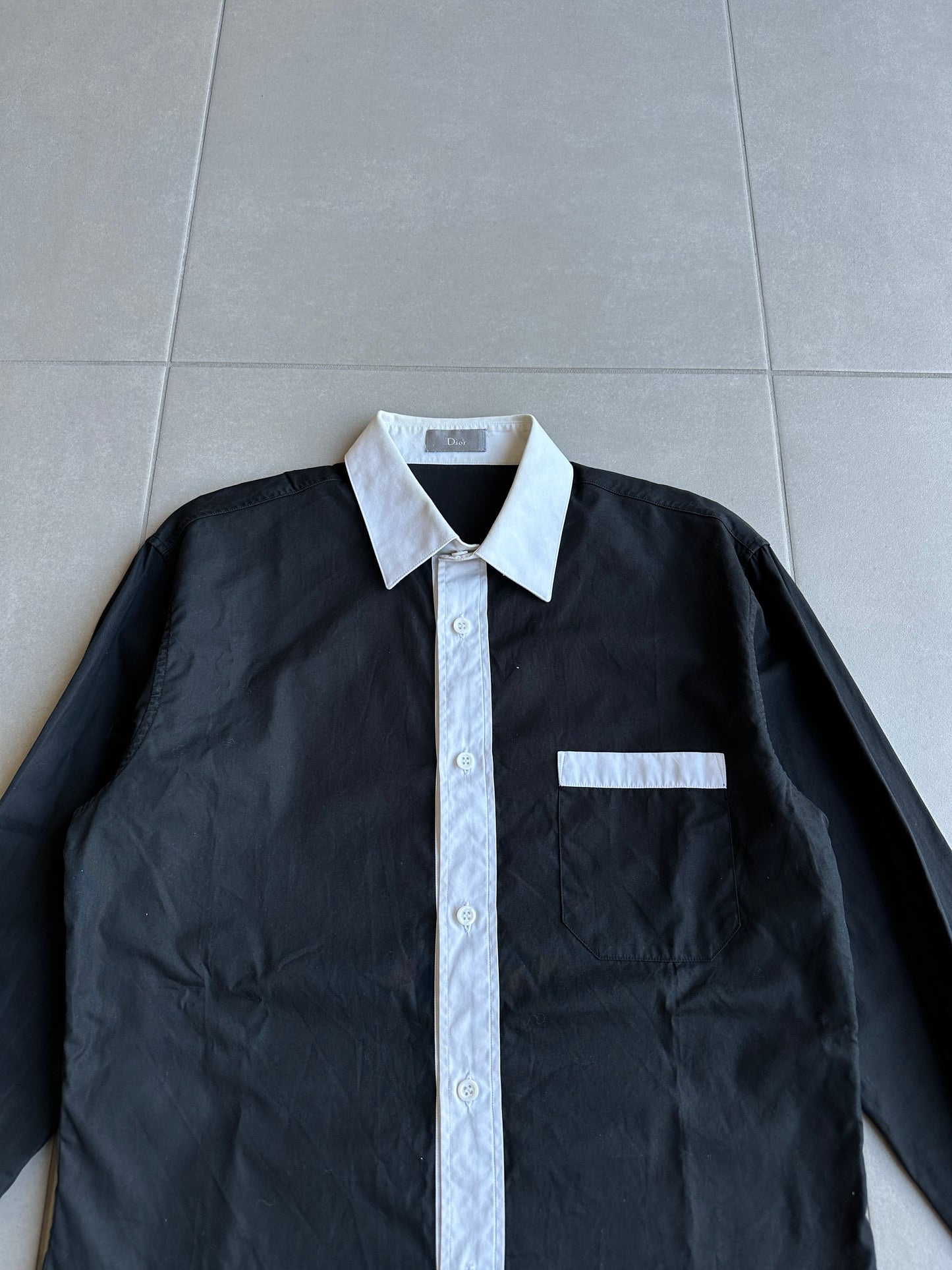 Dior Homme AW06 "These grey days" contrast shirt