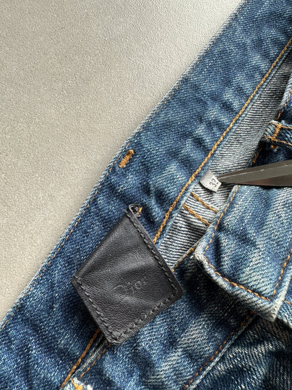 Dior Homme AW06 washed blue clawmark jeans