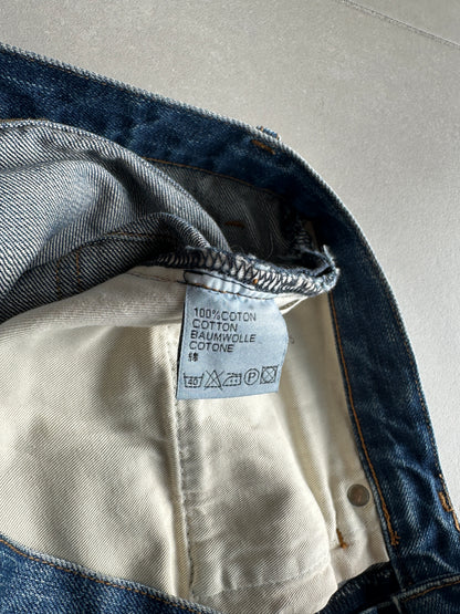 Dior Homme AW06 washed blue clawmark jeans