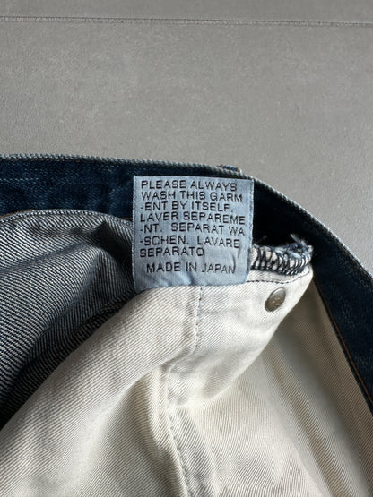 Dior Homme AW06 washed blue clawmark jeans