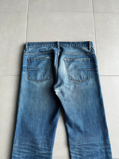 Dior Homme AW06 washed blue clawmark jeans