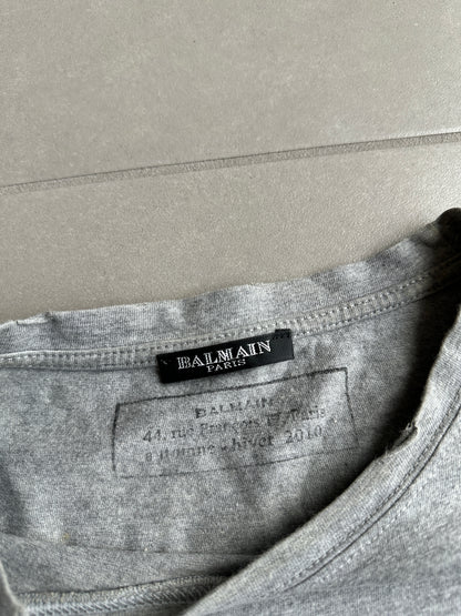 Balmain Homme AW10 Shotgun distressed T-shirt