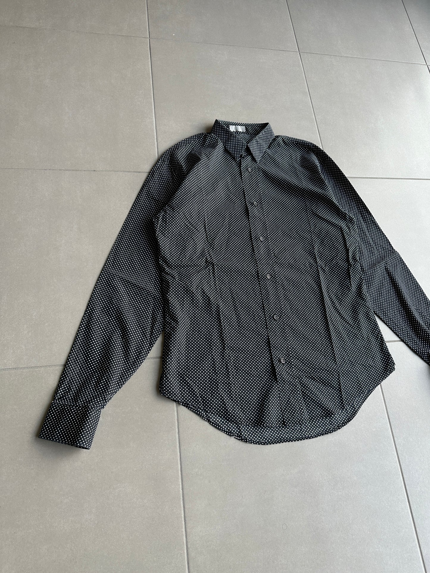 Dior Homme AW05 “In the morning” Polka dot button up shirt
