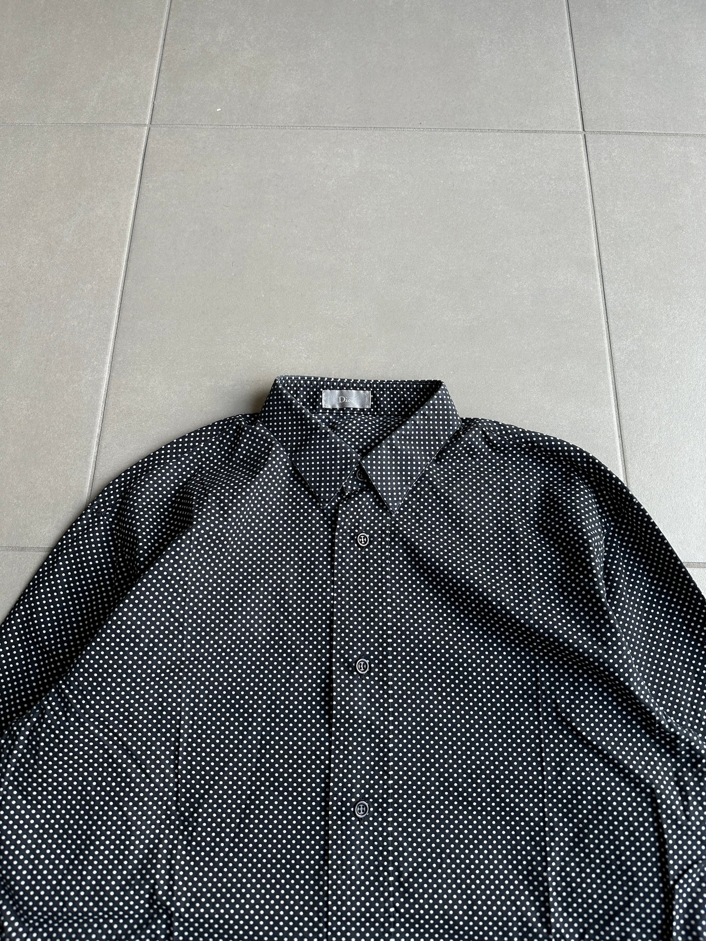 Dior Homme AW05 “In the morning” Polka dot button up shirt