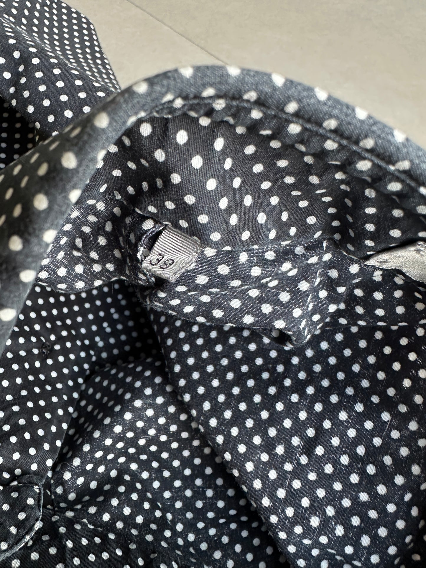 Dior Homme AW05 “In the morning” Polka dot button up shirt