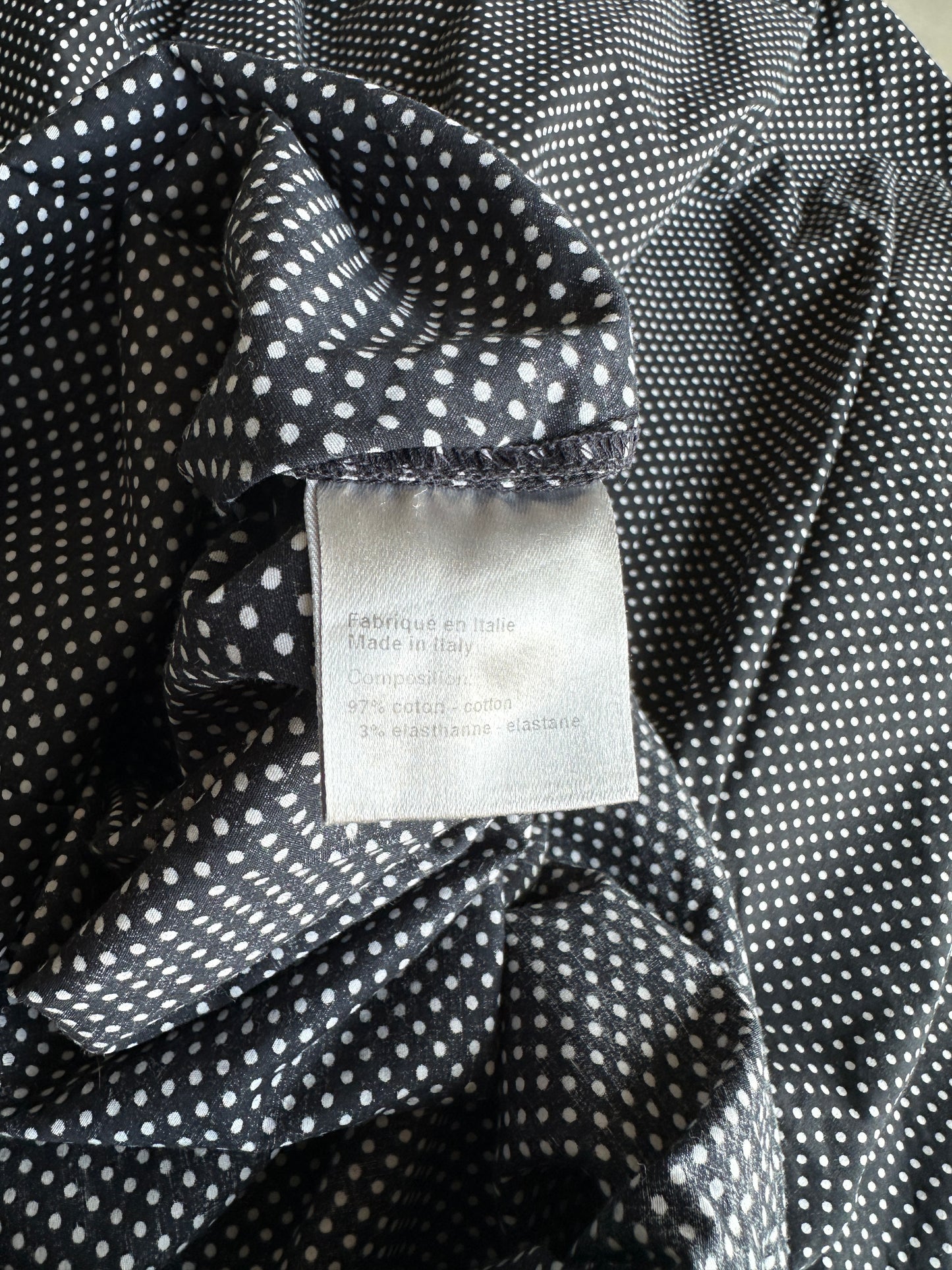 Dior Homme AW05 “In the morning” Polka dot button up shirt